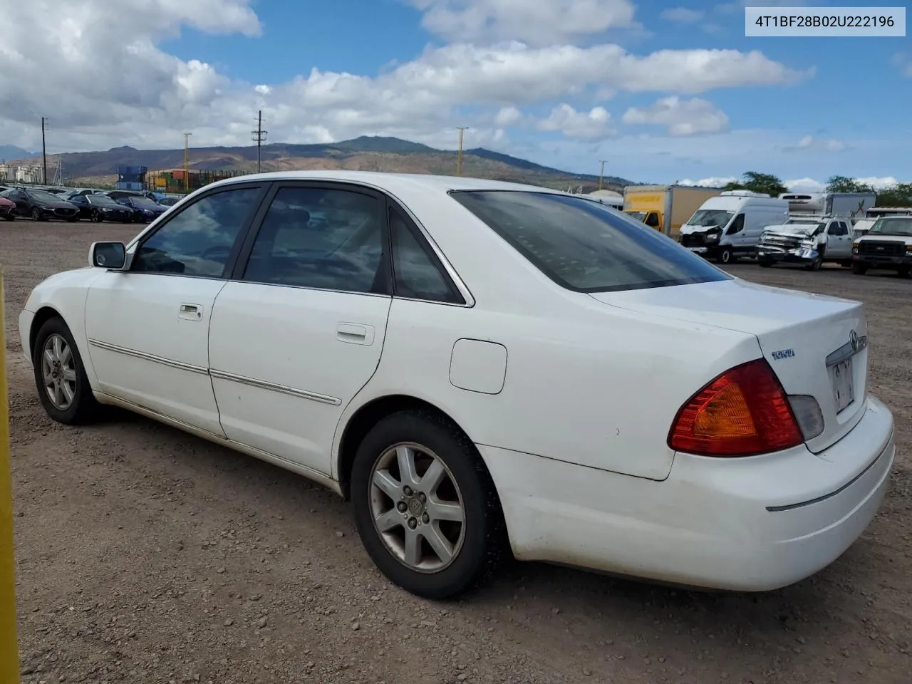 2002 Toyota Avalon Xl VIN: 4T1BF28B02U222196 Lot: 69362924