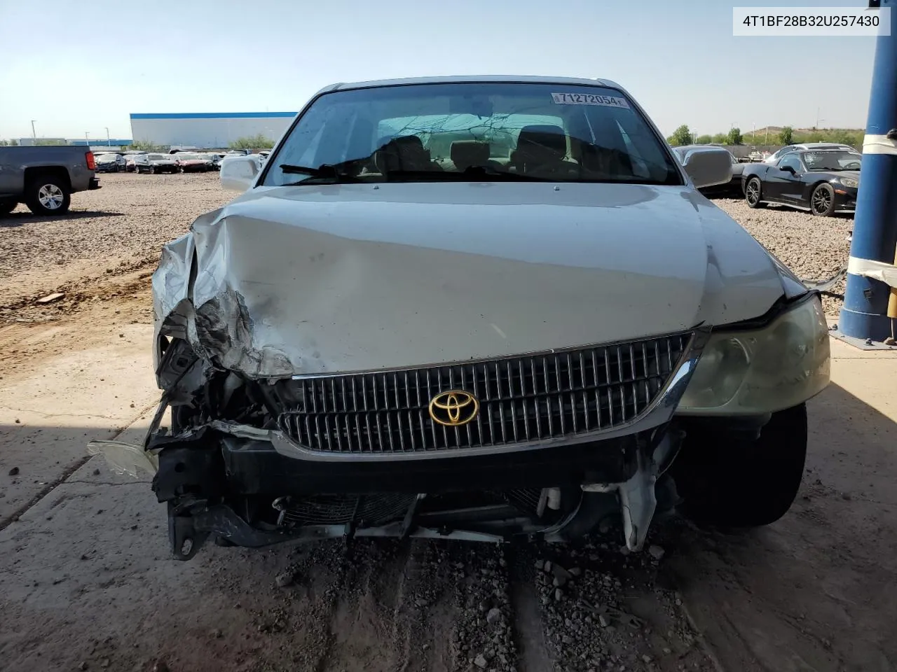 2002 Toyota Avalon Xl VIN: 4T1BF28B32U257430 Lot: 71272054