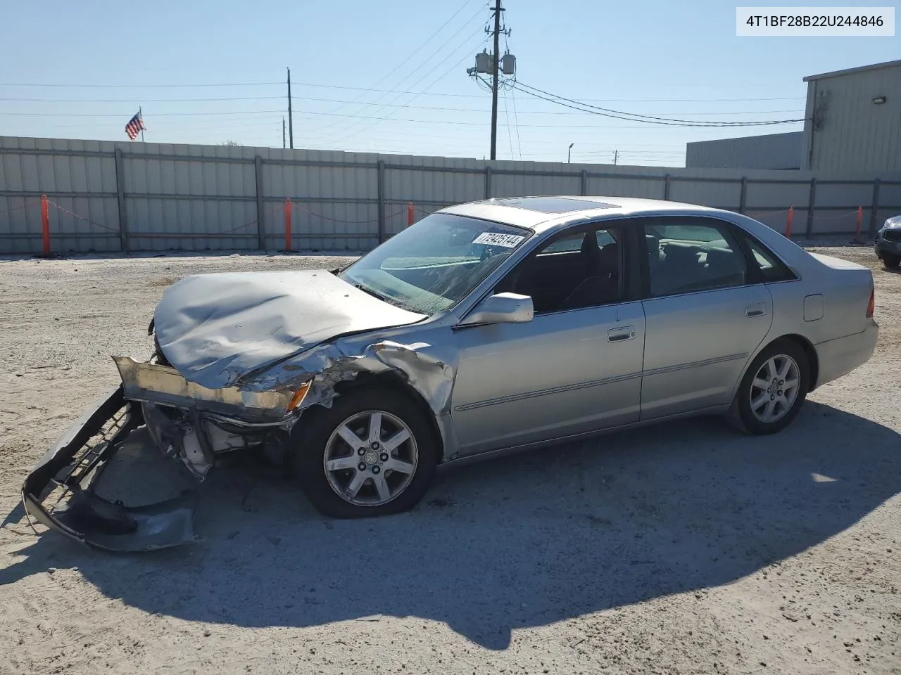 2002 Toyota Avalon Xl VIN: 4T1BF28B22U244846 Lot: 72425144