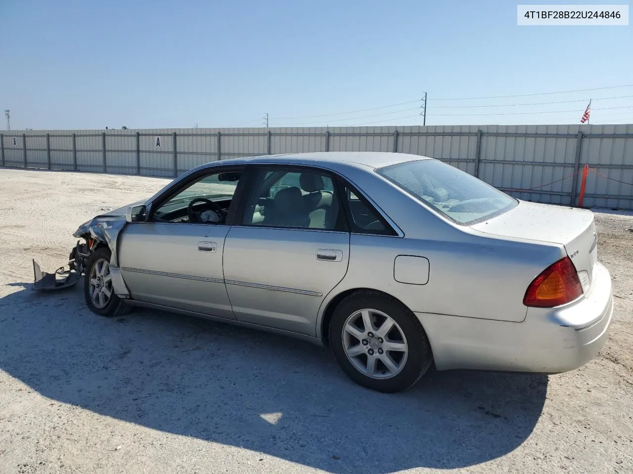 2002 Toyota Avalon Xl VIN: 4T1BF28B22U244846 Lot: 72425144