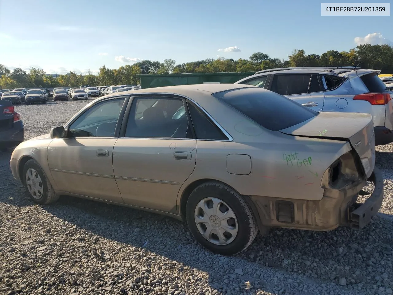 2002 Toyota Avalon Xl VIN: 4T1BF28B72U201359 Lot: 72470834