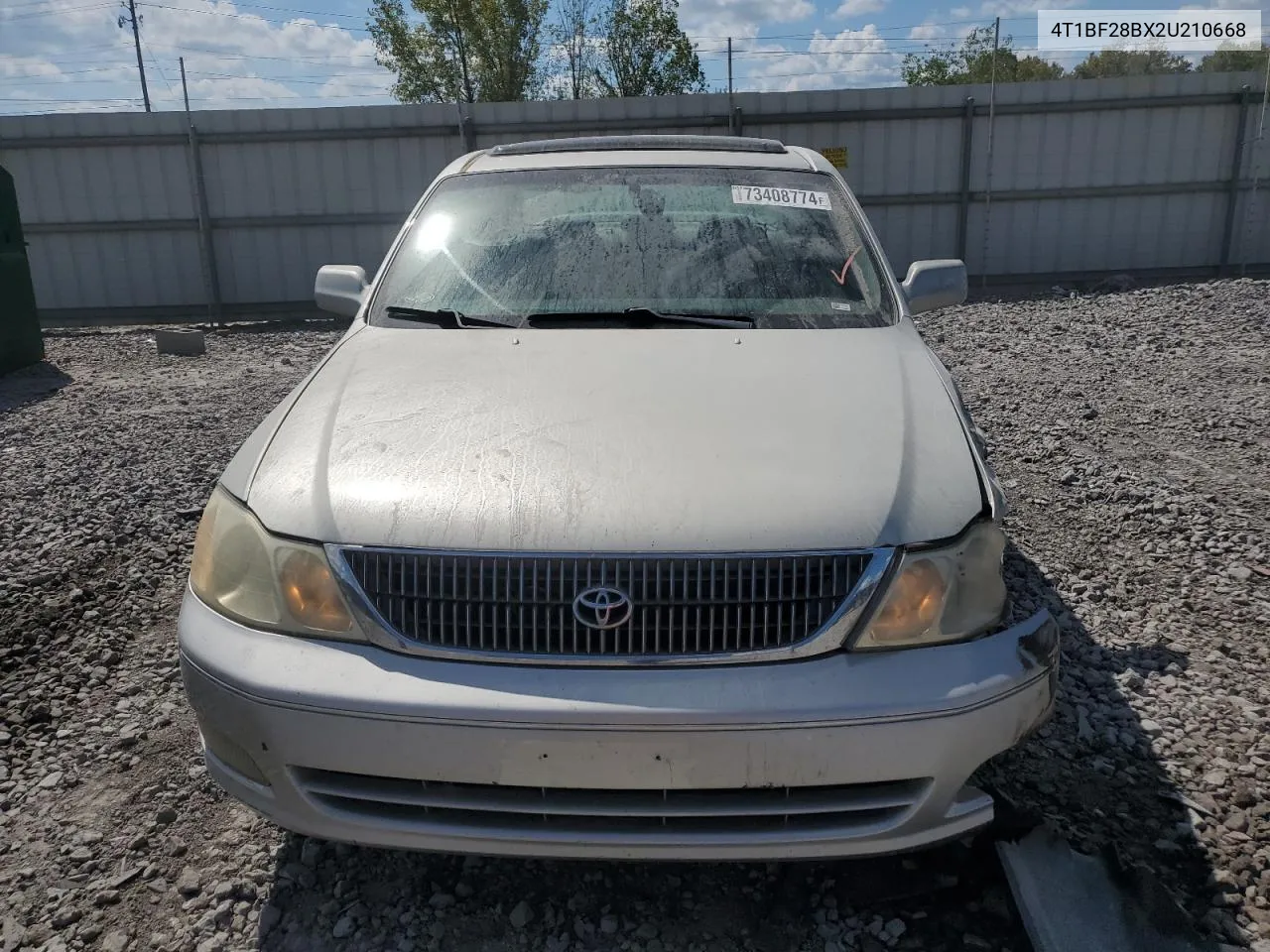 2002 Toyota Avalon Xl VIN: 4T1BF28BX2U210668 Lot: 73408774