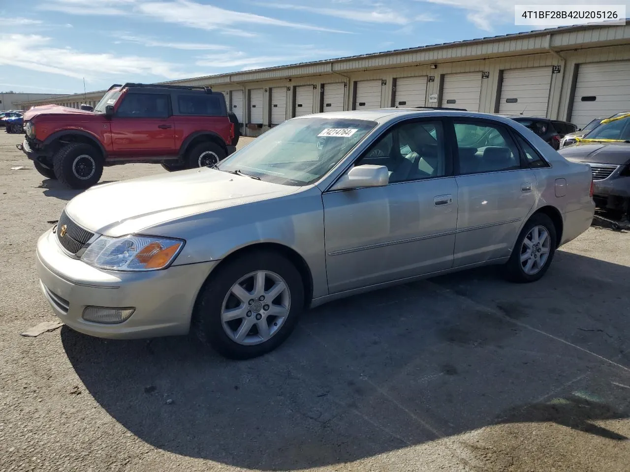 2002 Toyota Avalon Xl VIN: 4T1BF28B42U205126 Lot: 74214764