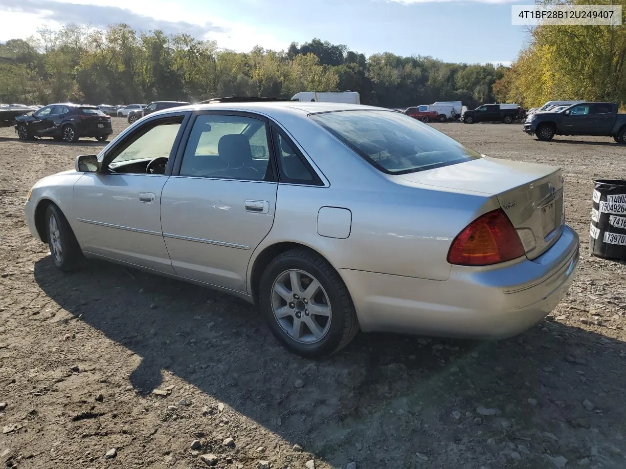 2002 Toyota Avalon Xl VIN: 4T1BF28B12U249407 Lot: 75181184