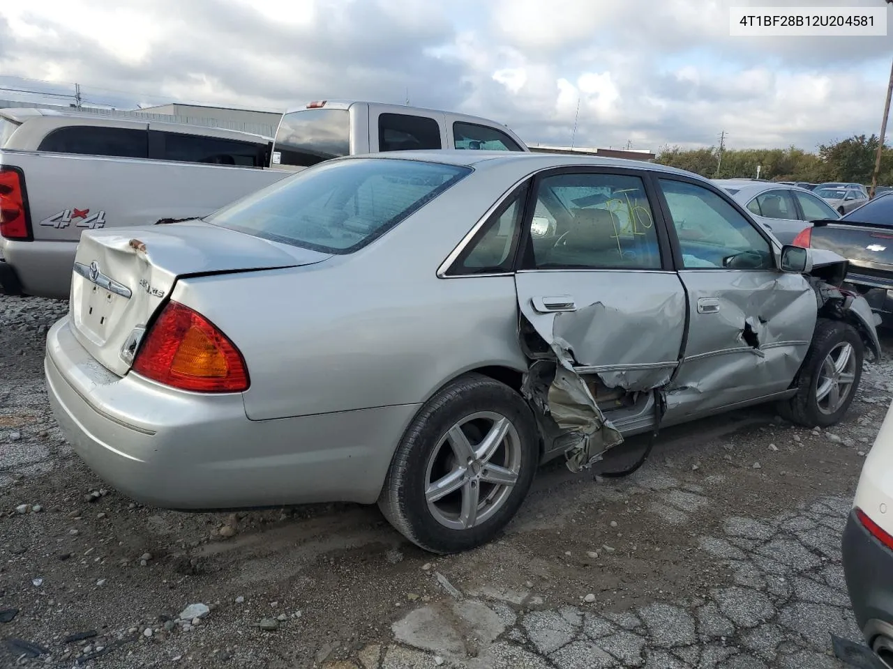 2002 Toyota Avalon Xl VIN: 4T1BF28B12U204581 Lot: 75425344