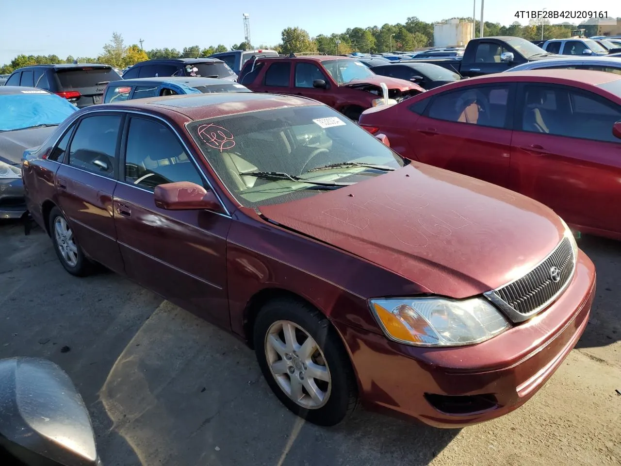 2002 Toyota Avalon Xl VIN: 4T1BF28B42U209161 Lot: 76320064