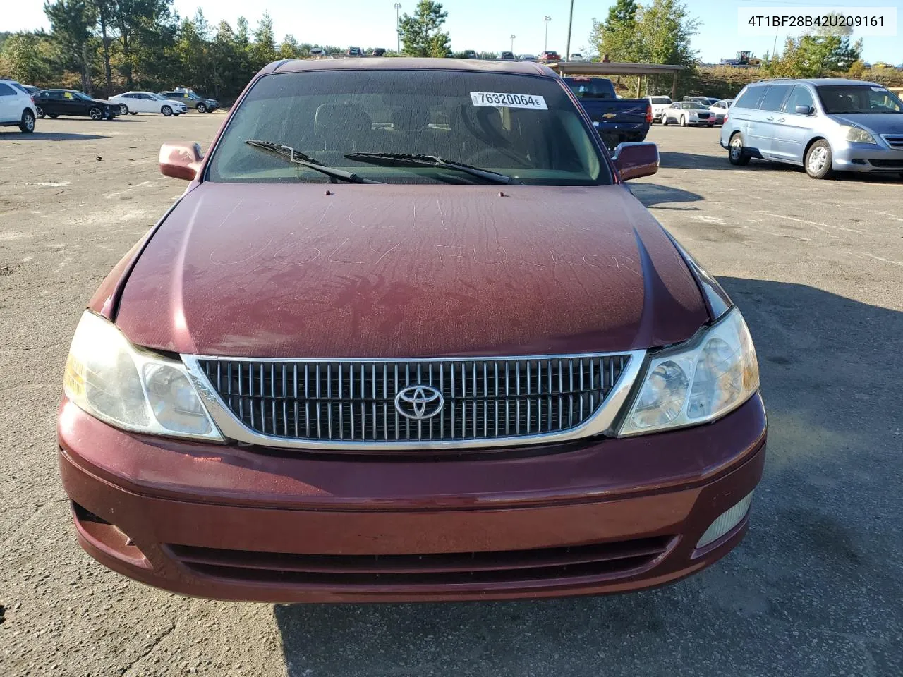 2002 Toyota Avalon Xl VIN: 4T1BF28B42U209161 Lot: 76320064