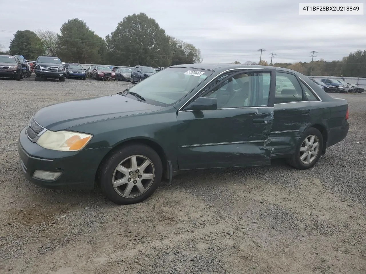 2002 Toyota Avalon Xl VIN: 4T1BF28BX2U218849 Lot: 77189644