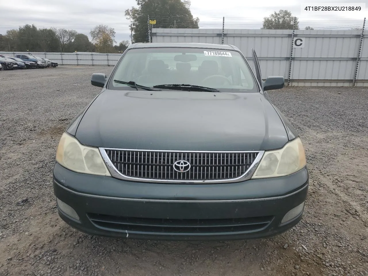 2002 Toyota Avalon Xl VIN: 4T1BF28BX2U218849 Lot: 77189644