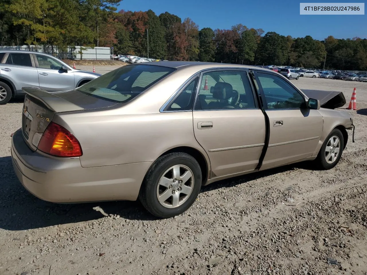 2002 Toyota Avalon Xl VIN: 4T1BF28B02U247986 Lot: 77789974