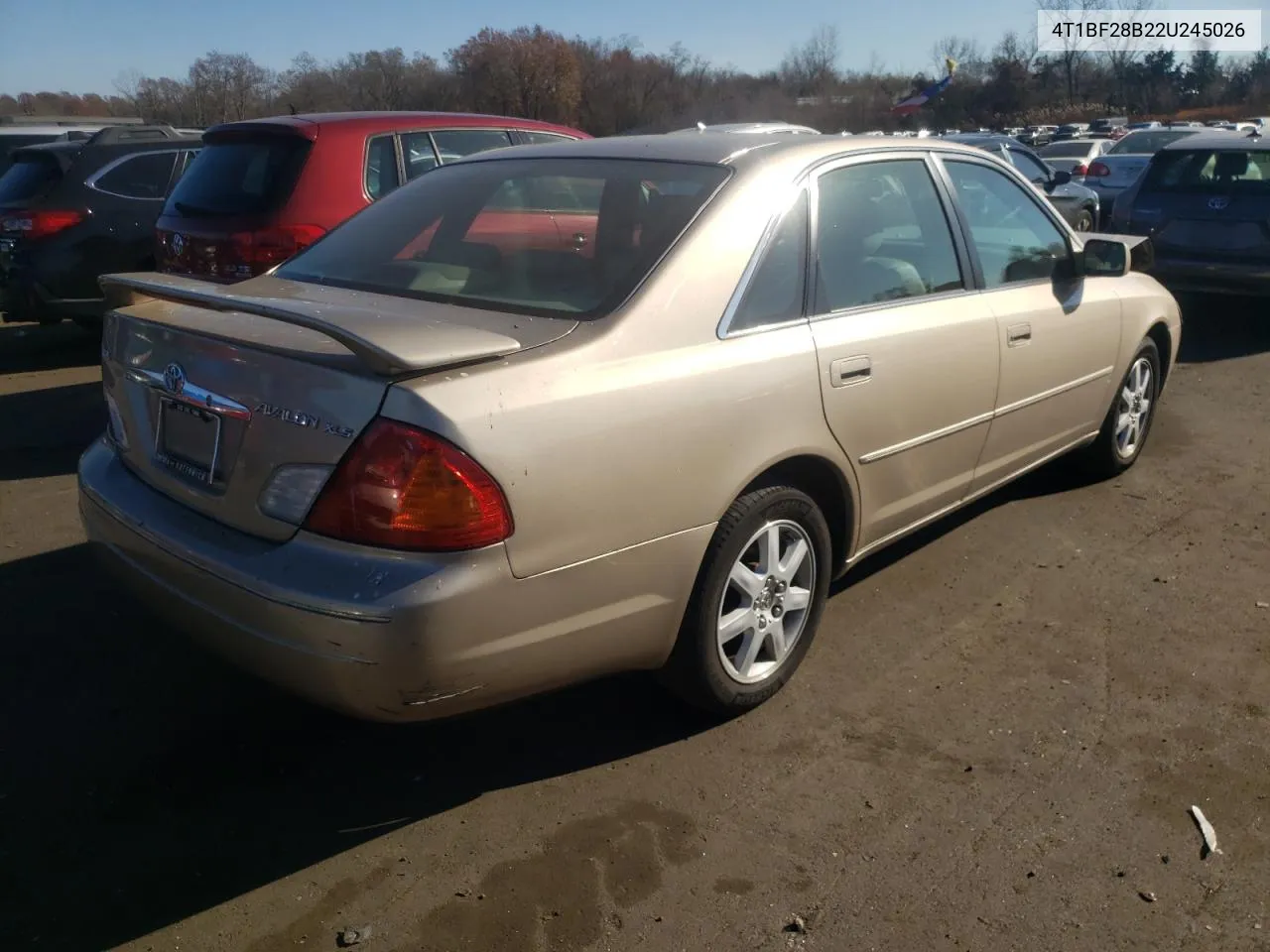 2002 Toyota Avalon Xl VIN: 4T1BF28B22U245026 Lot: 78429254