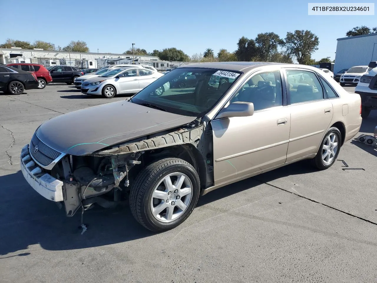 2002 Toyota Avalon Xl VIN: 4T1BF28BX2U234601 Lot: 78443154