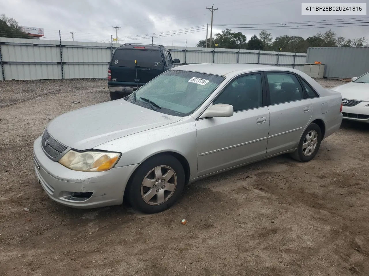 2002 Toyota Avalon Xl VIN: 4T1BF28B02U241816 Lot: 80717764