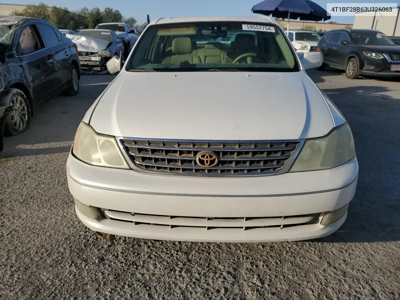 2003 Toyota Avalon Xl VIN: 4T1BF28B63U326063 Lot: 59552754