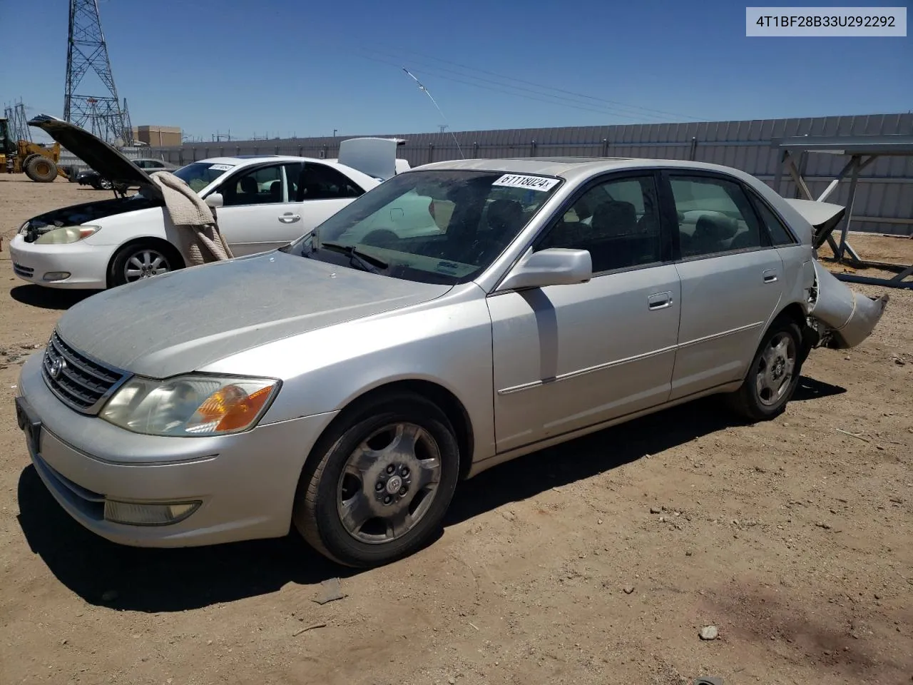 2003 Toyota Avalon Xl VIN: 4T1BF28B33U292292 Lot: 61118024