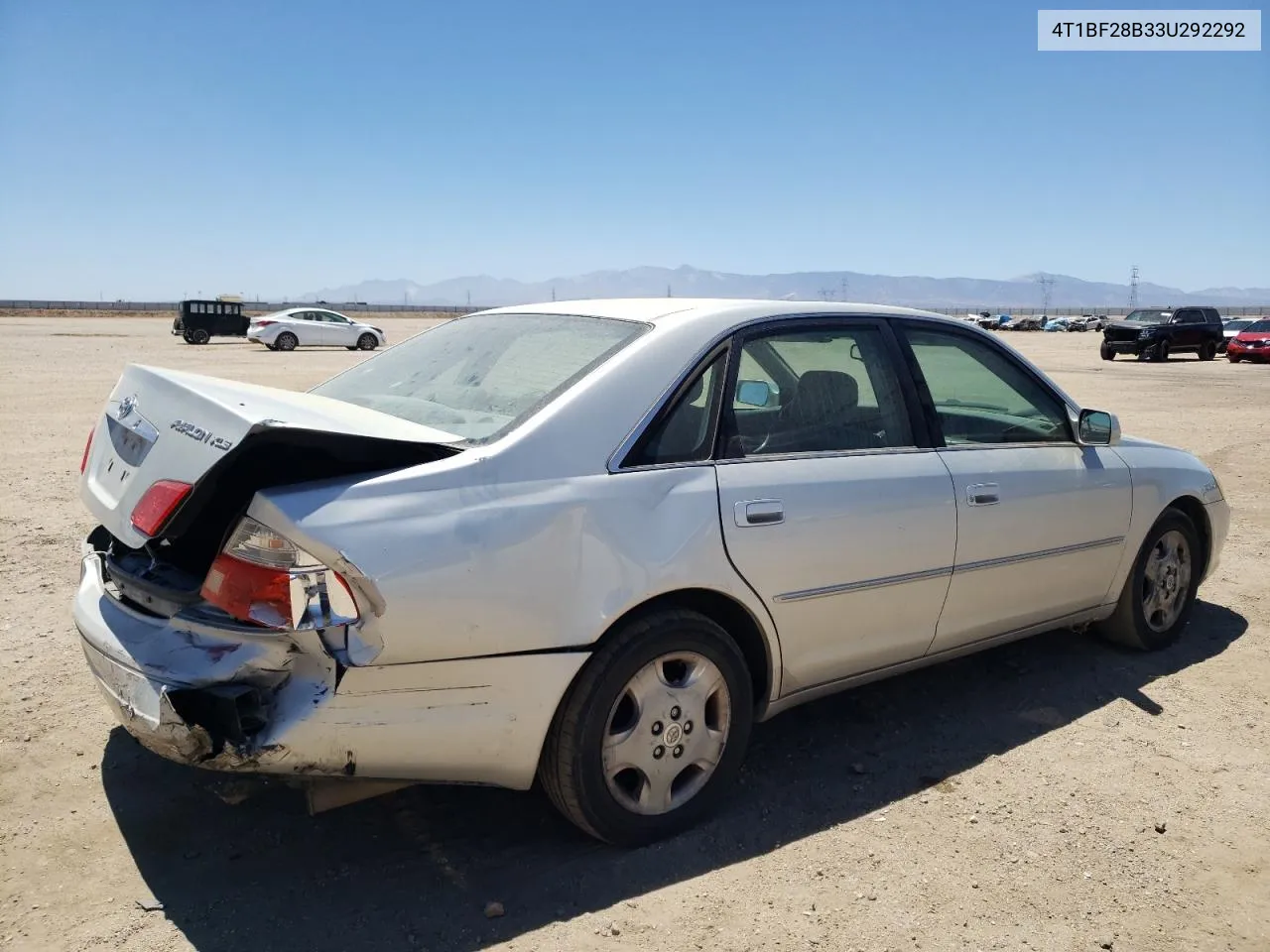 2003 Toyota Avalon Xl VIN: 4T1BF28B33U292292 Lot: 61118024