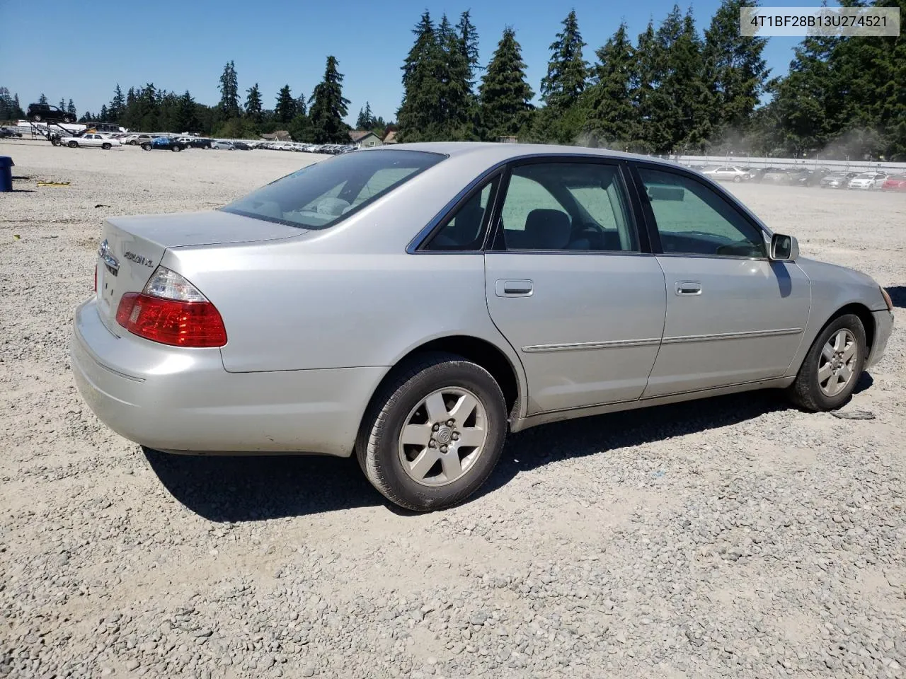 2003 Toyota Avalon Xl VIN: 4T1BF28B13U274521 Lot: 62119414