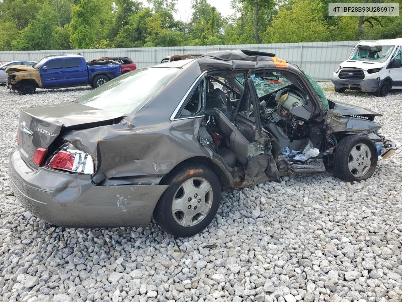 2003 Toyota Avalon Xl VIN: 4T1BF28B93U286917 Lot: 70371884