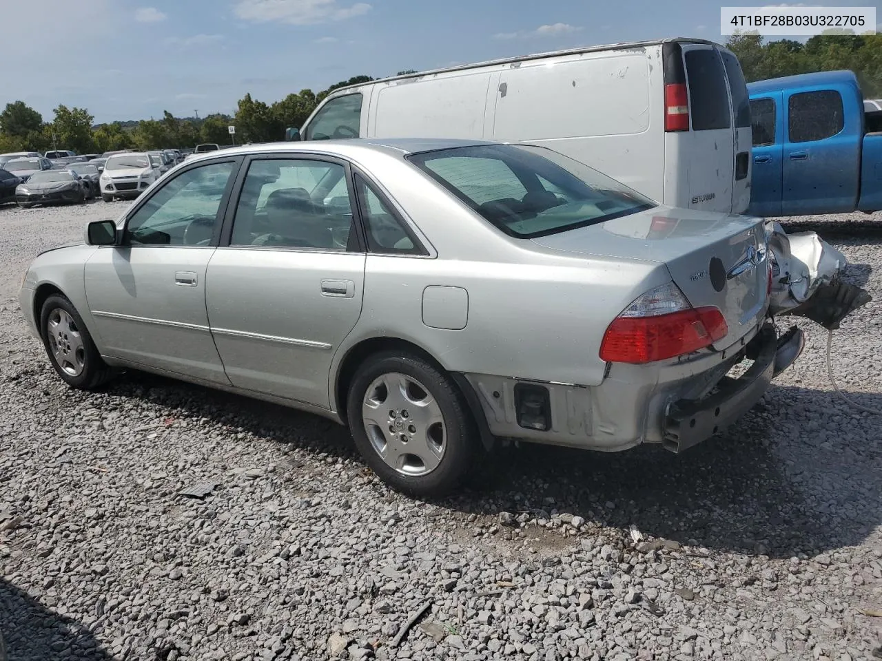 2003 Toyota Avalon Xl VIN: 4T1BF28B03U322705 Lot: 70480514