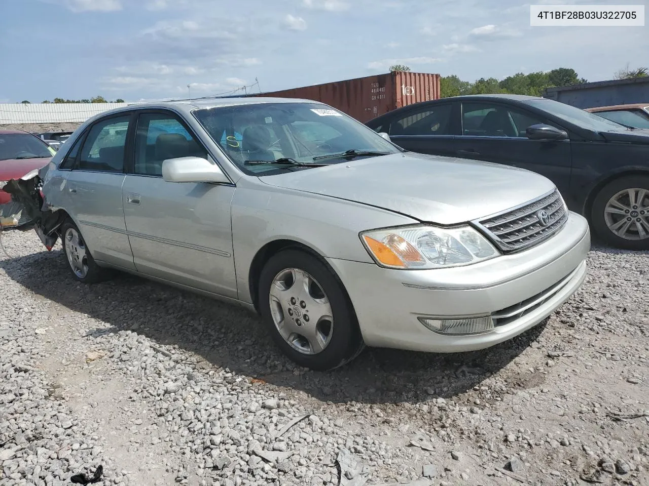 2003 Toyota Avalon Xl VIN: 4T1BF28B03U322705 Lot: 70480514