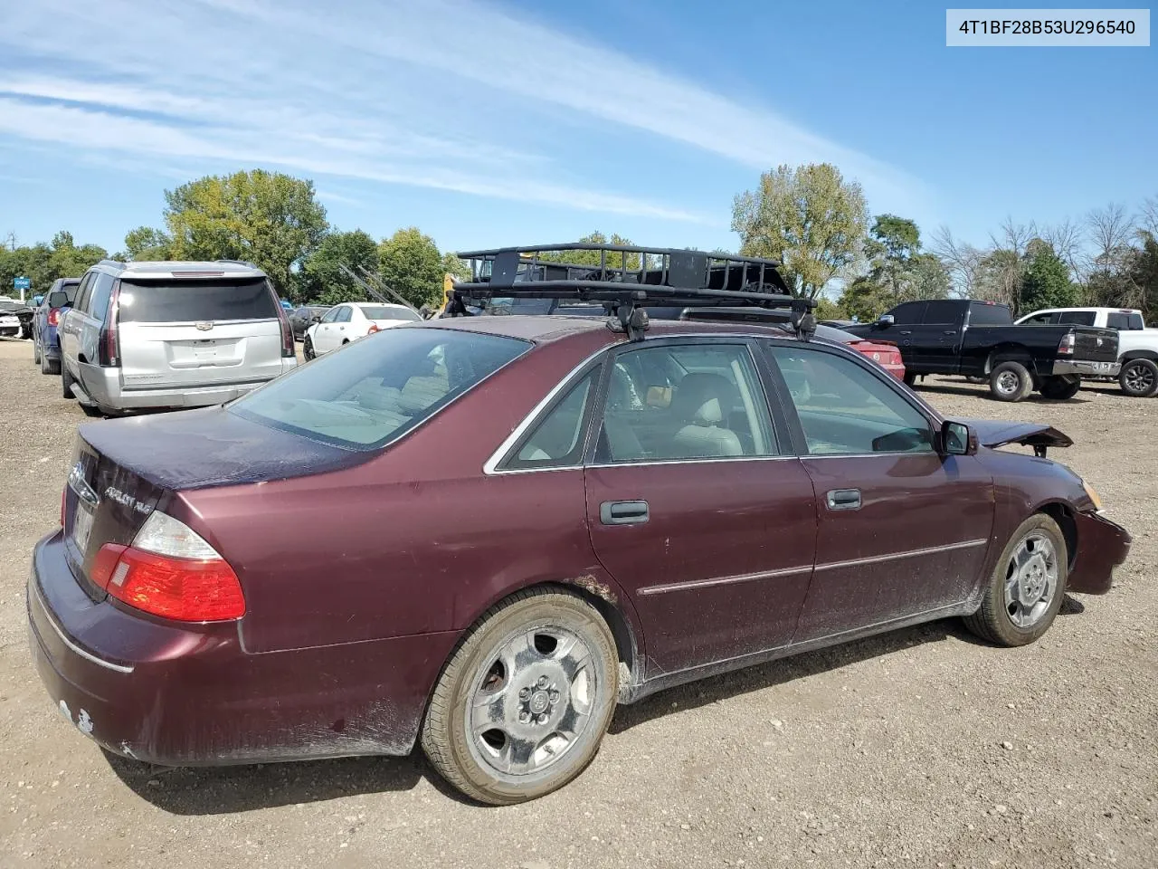 2003 Toyota Avalon Xl VIN: 4T1BF28B53U296540 Lot: 73116554