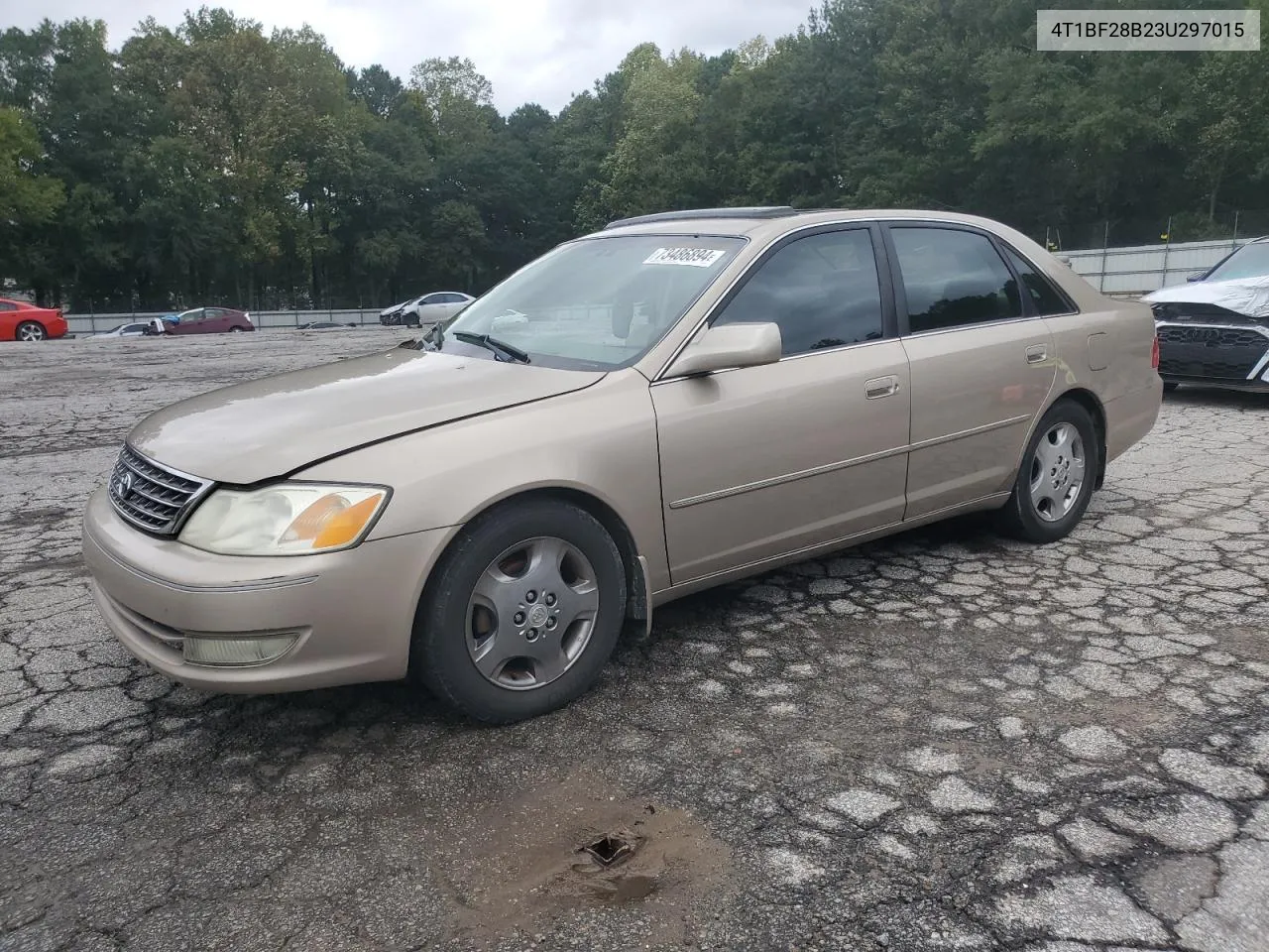 2003 Toyota Avalon Xl VIN: 4T1BF28B23U297015 Lot: 73486894