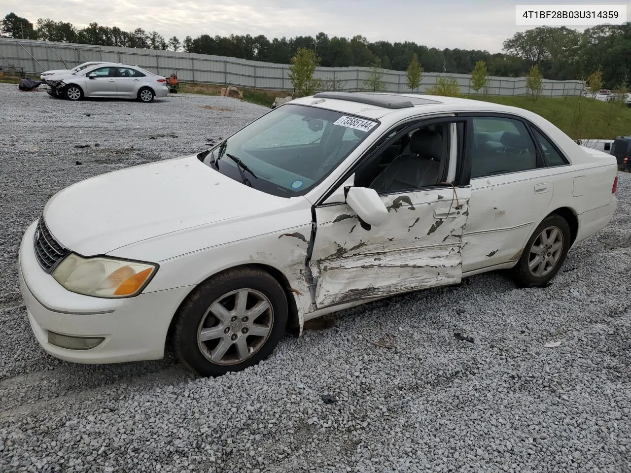 2003 Toyota Avalon Xl VIN: 4T1BF28B03U314359 Lot: 73585144