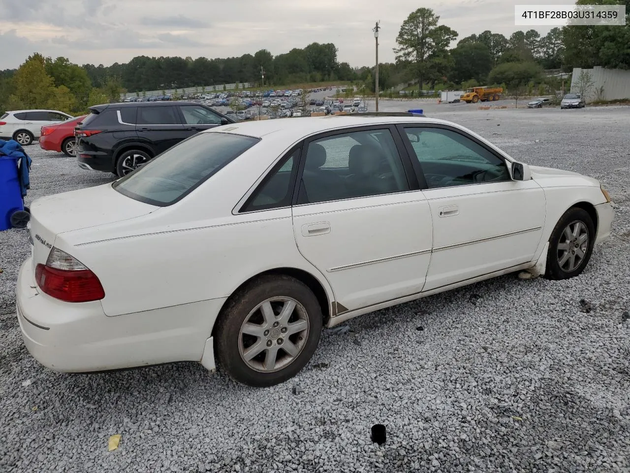 2003 Toyota Avalon Xl VIN: 4T1BF28B03U314359 Lot: 73585144