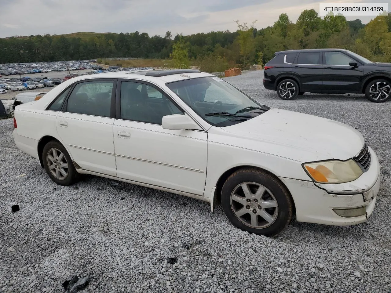 2003 Toyota Avalon Xl VIN: 4T1BF28B03U314359 Lot: 73585144