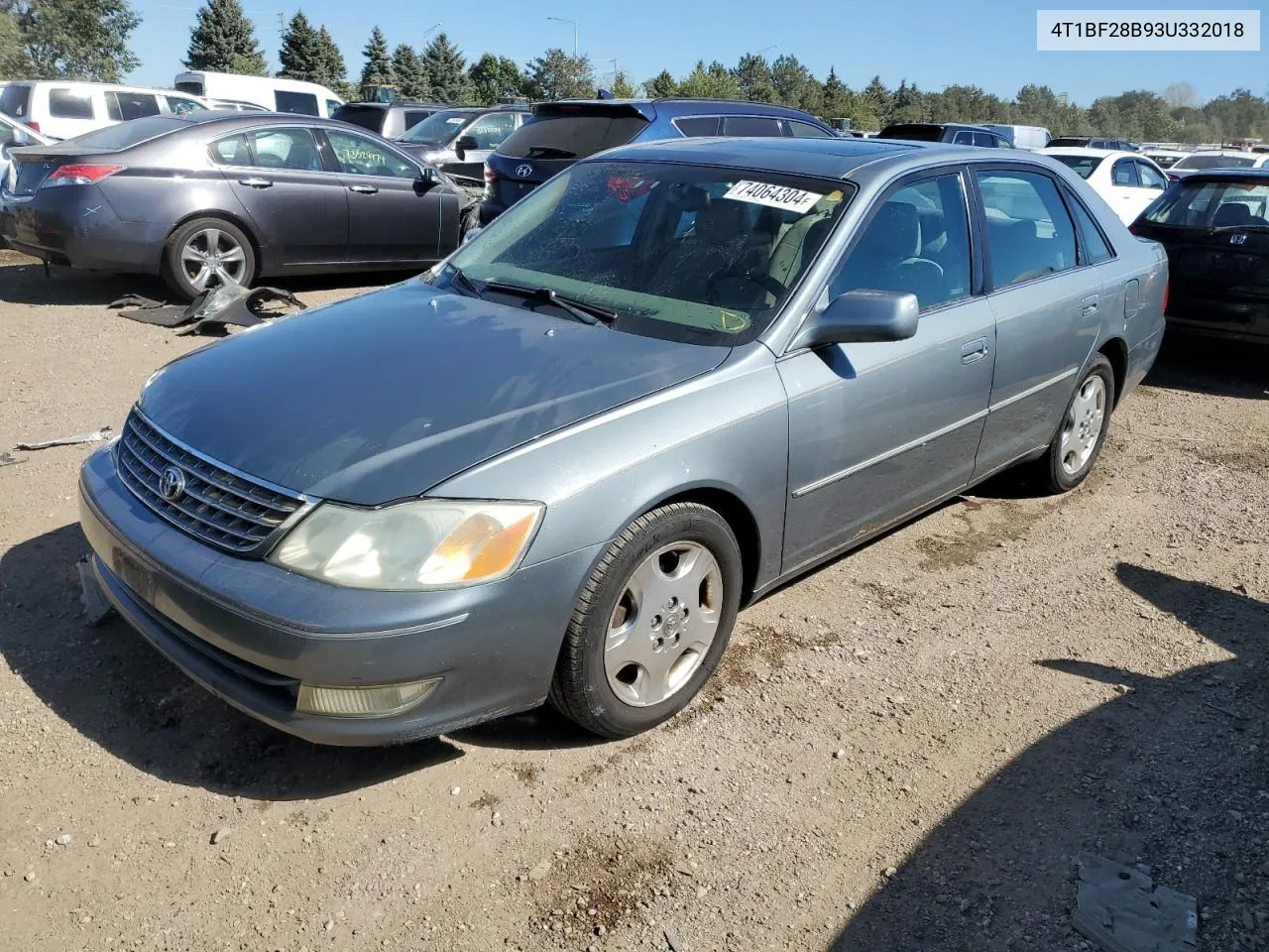 2003 Toyota Avalon Xl VIN: 4T1BF28B93U332018 Lot: 74064304