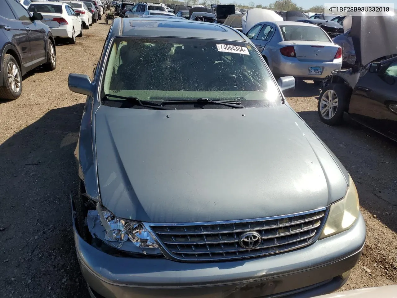 2003 Toyota Avalon Xl VIN: 4T1BF28B93U332018 Lot: 74064304