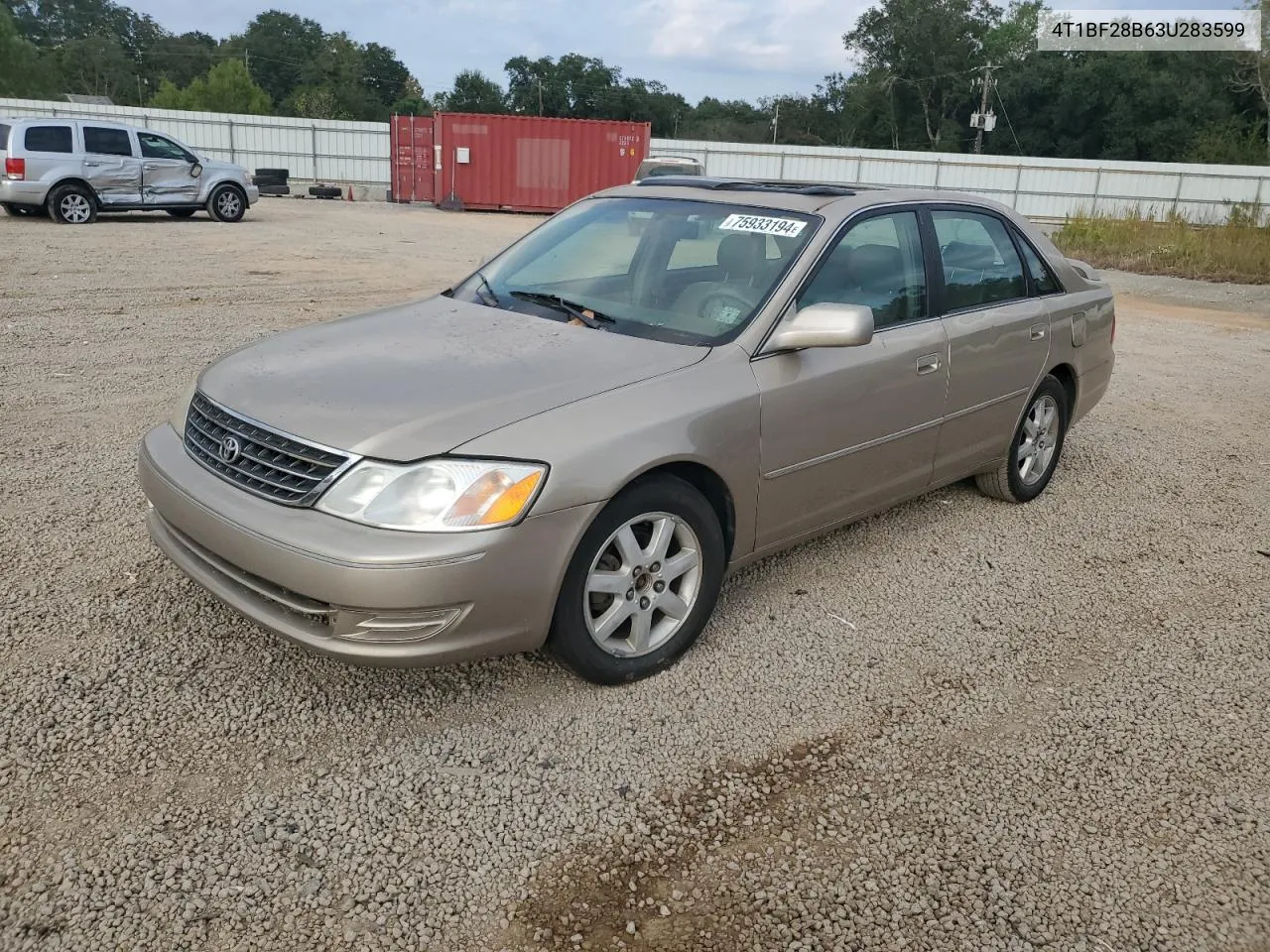 2003 Toyota Avalon Xl VIN: 4T1BF28B63U283599 Lot: 75933194