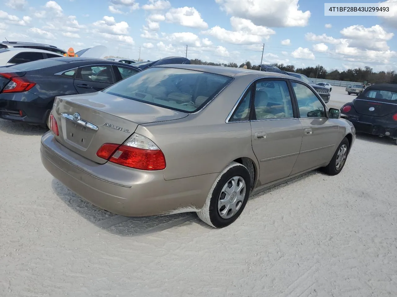 2003 Toyota Avalon Xl VIN: 4T1BF28B43U299493 Lot: 76290344