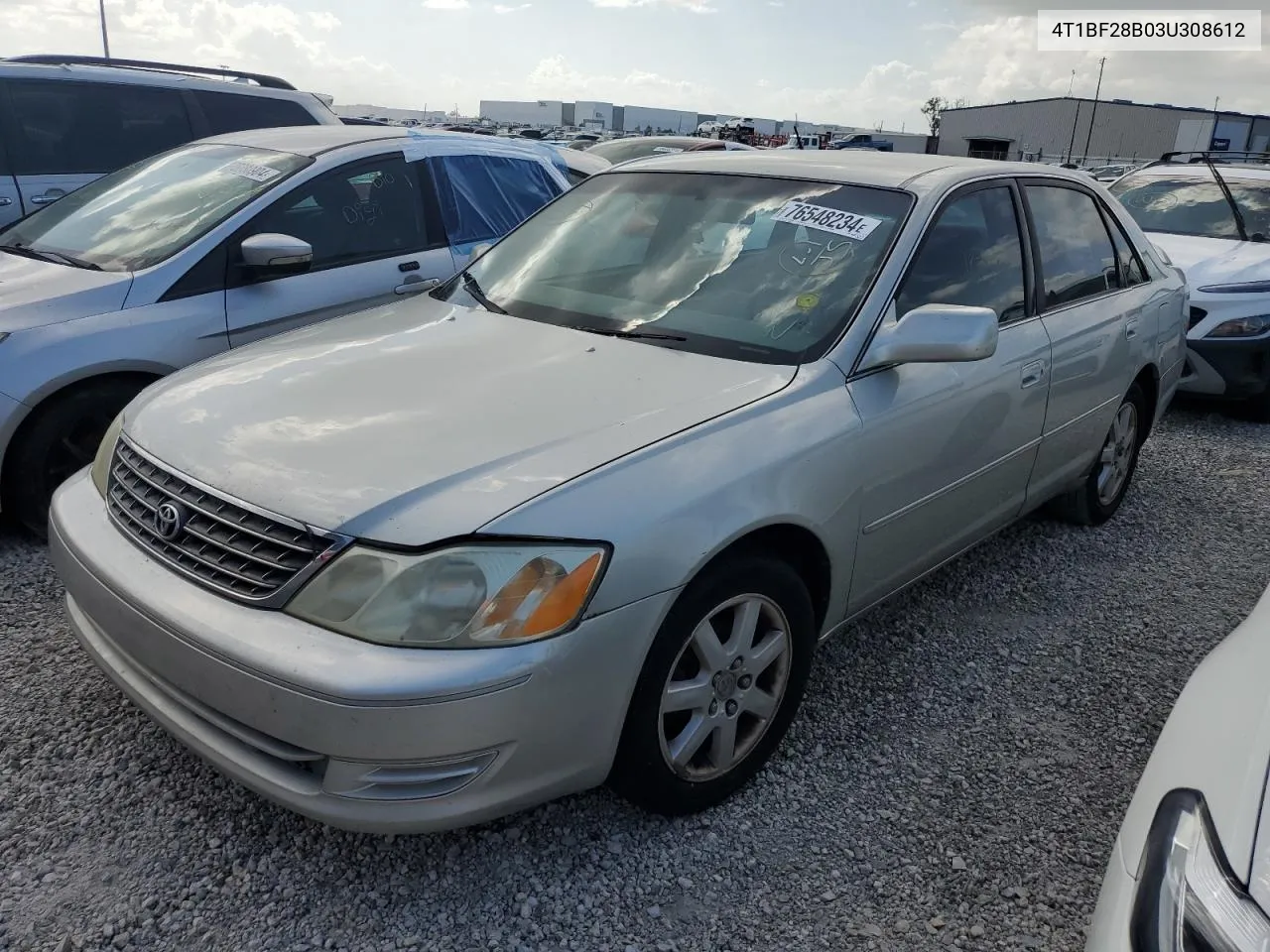 2003 Toyota Avalon Xl VIN: 4T1BF28B03U308612 Lot: 76548234