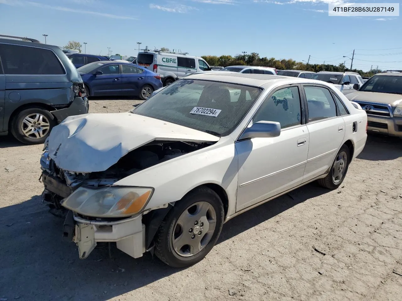 2003 Toyota Avalon Xl VIN: 4T1BF28B63U287149 Lot: 76702294