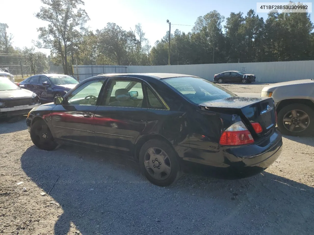 2003 Toyota Avalon Xl VIN: 4T1BF28B53U309982 Lot: 77707404