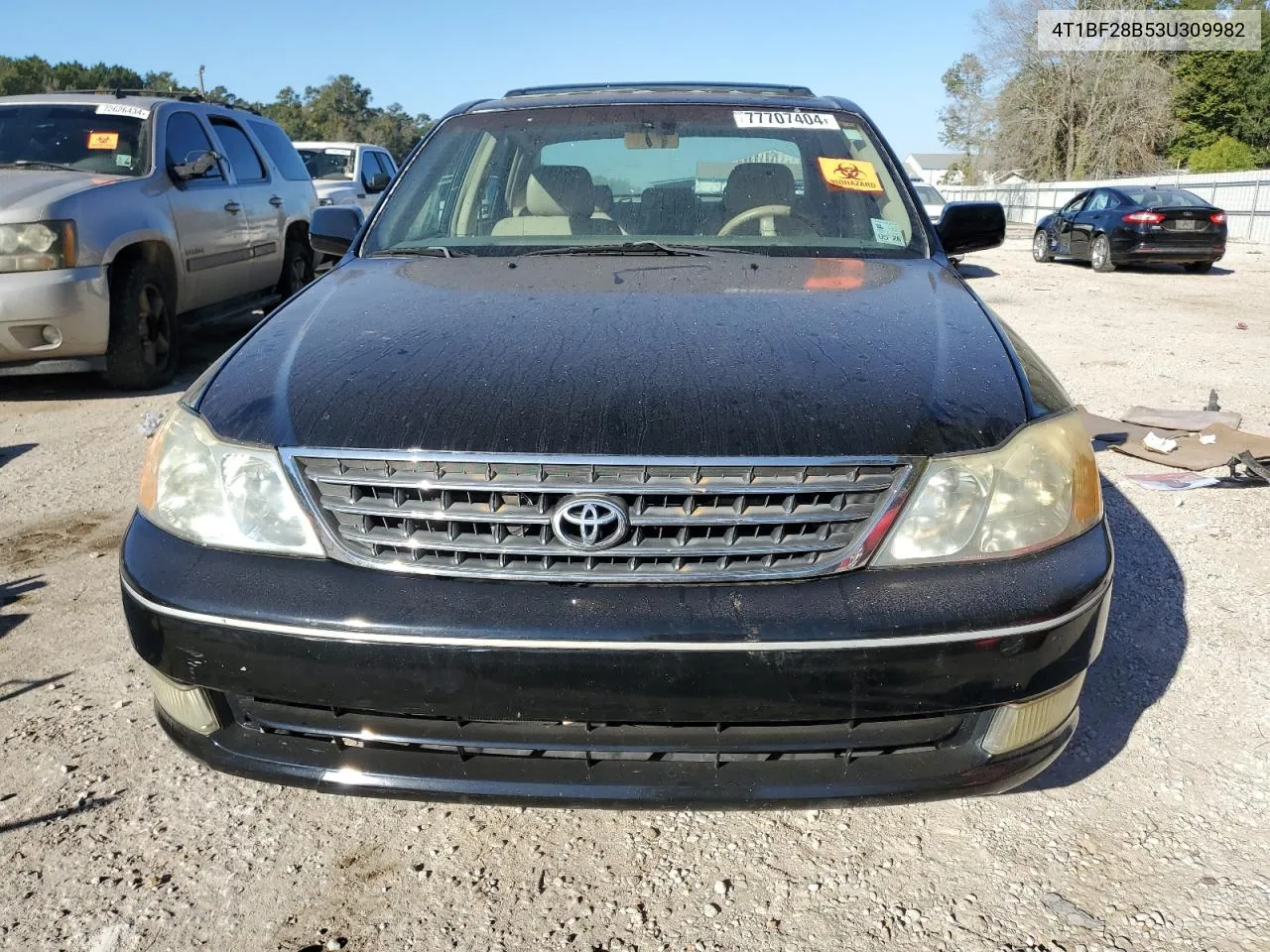 2003 Toyota Avalon Xl VIN: 4T1BF28B53U309982 Lot: 77707404