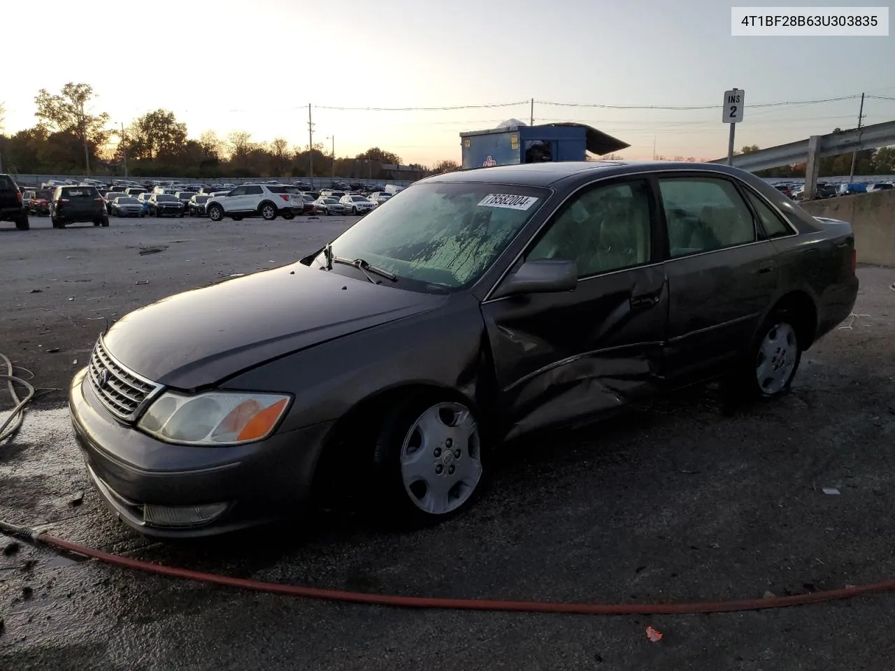 2003 Toyota Avalon Xl VIN: 4T1BF28B63U303835 Lot: 78582004