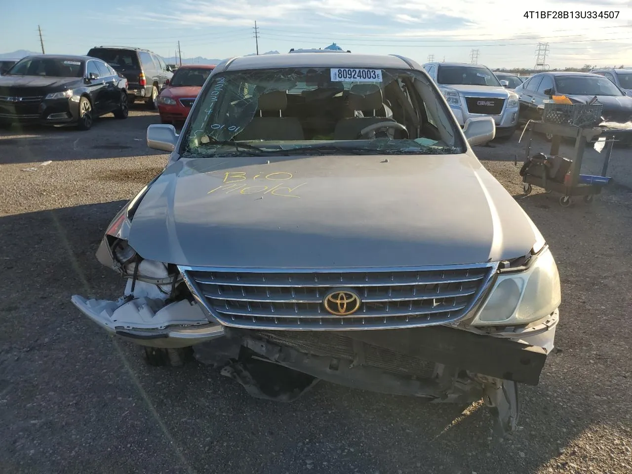 2003 Toyota Avalon Xl VIN: 4T1BF28B13U334507 Lot: 80924003