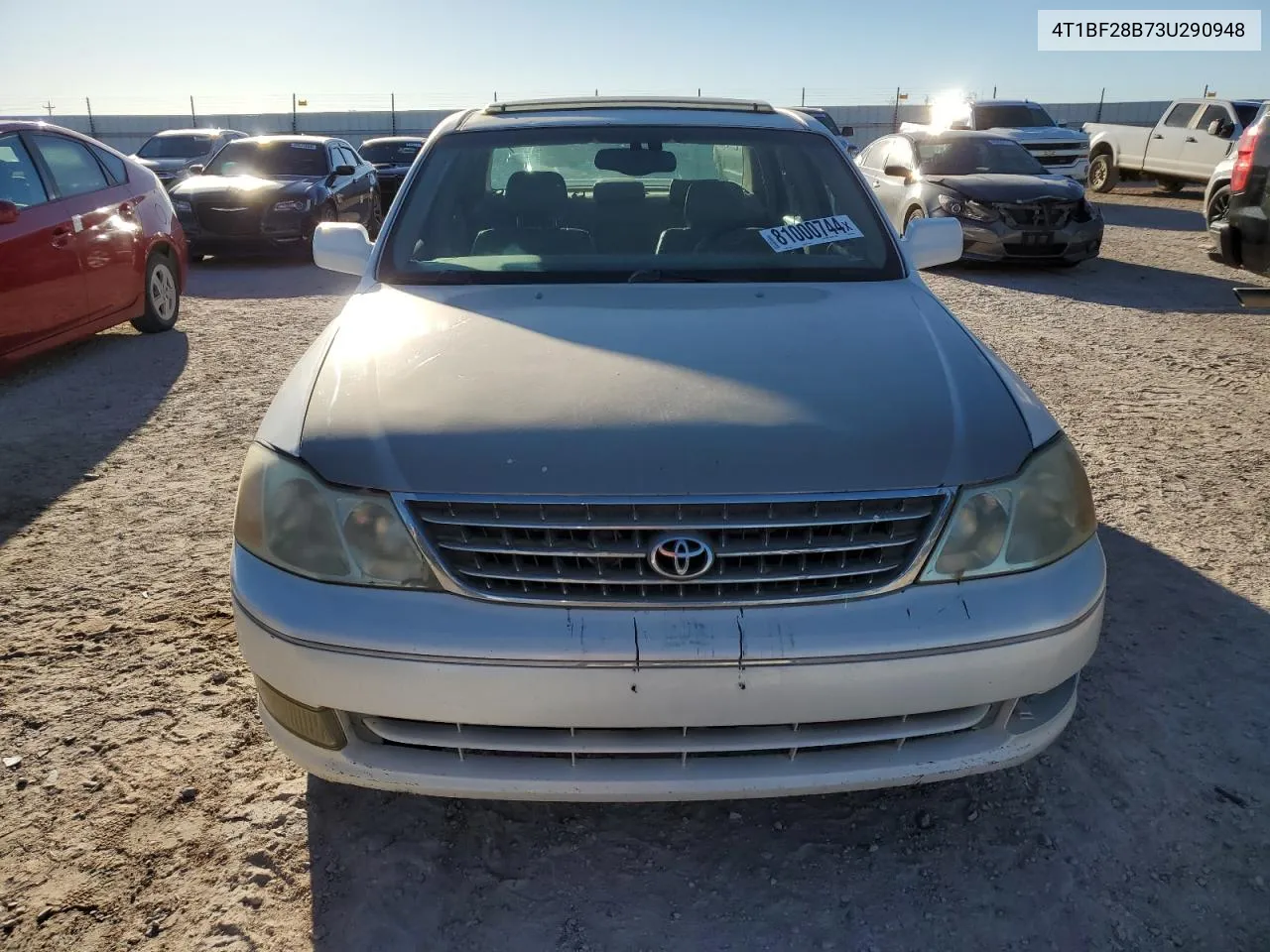 2003 Toyota Avalon Xl VIN: 4T1BF28B73U290948 Lot: 81000744