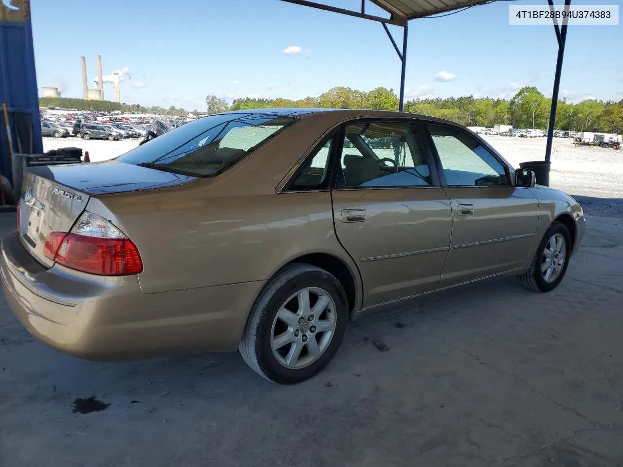 2004 Toyota Avalon Xl VIN: 4T1BF28B94U374383 Lot: 49757454