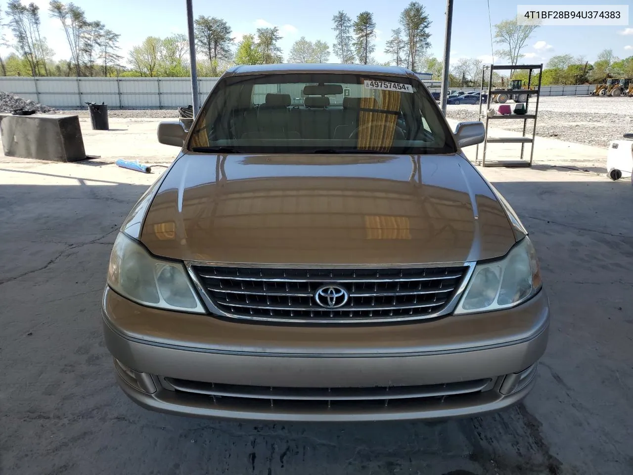 2004 Toyota Avalon Xl VIN: 4T1BF28B94U374383 Lot: 49757454