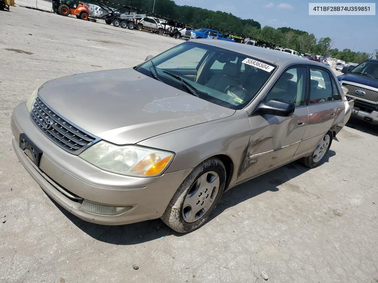 2004 Toyota Avalon Xl VIN: 4T1BF28B74U359851 Lot: 55936504