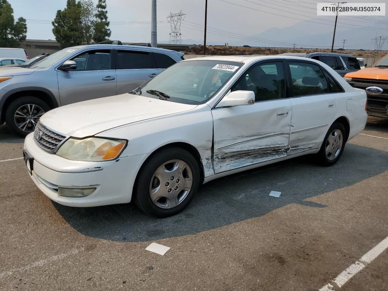 2004 Toyota Avalon Xl VIN: 4T1BF28B94U350374 Lot: 70822044