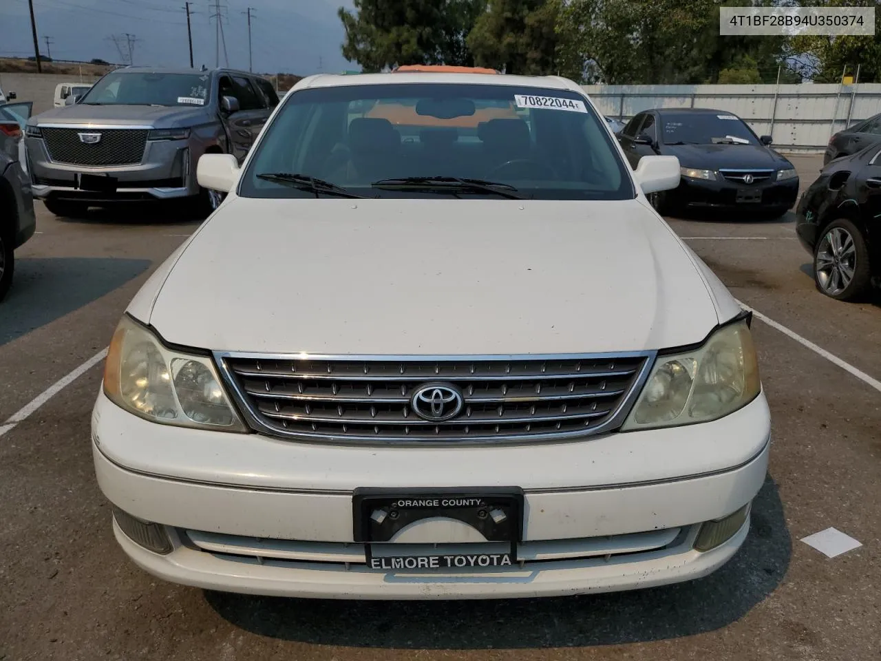 2004 Toyota Avalon Xl VIN: 4T1BF28B94U350374 Lot: 70822044