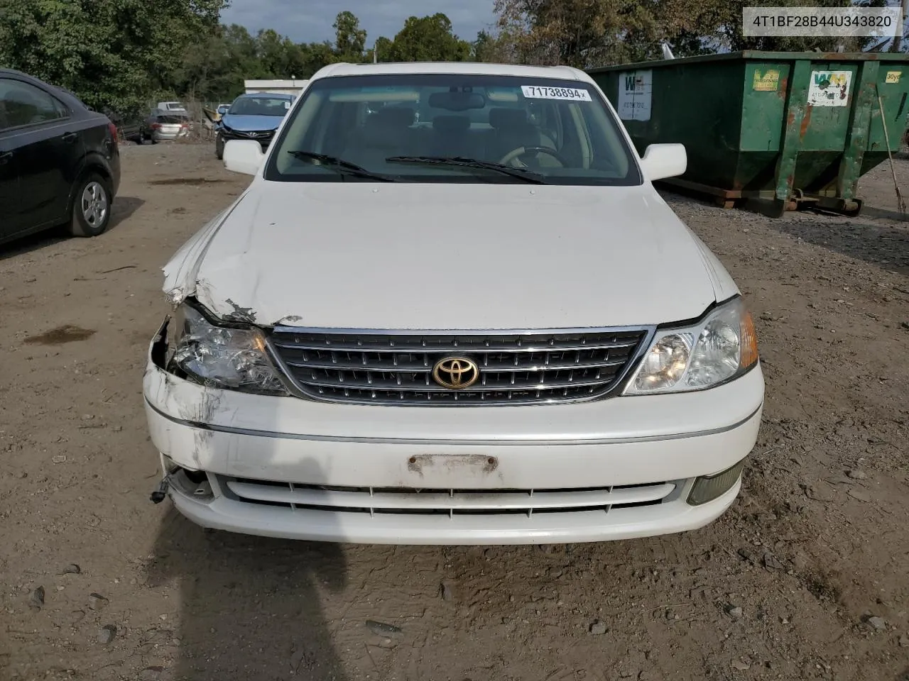 2004 Toyota Avalon Xl VIN: 4T1BF28B44U343820 Lot: 71738894