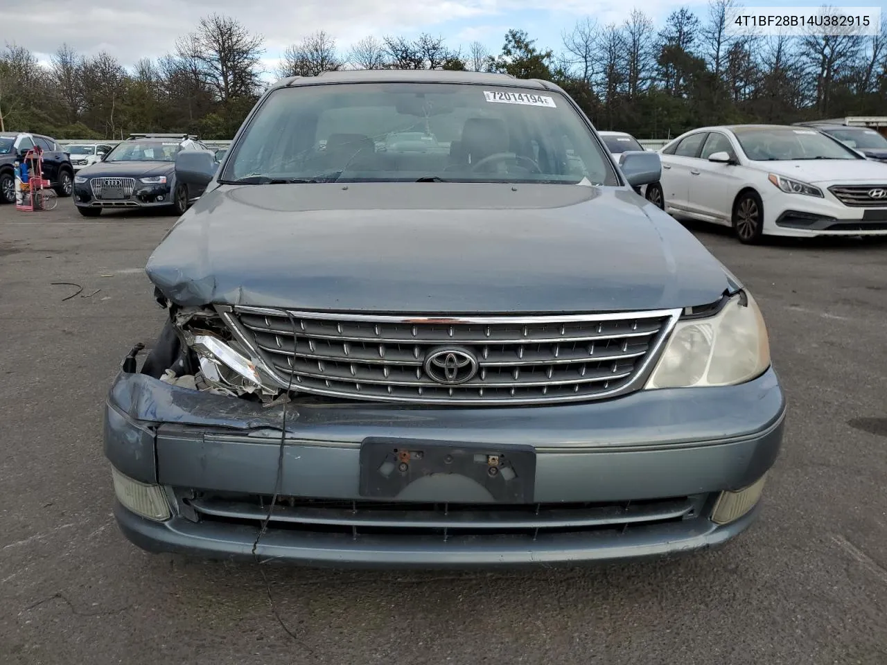 2004 Toyota Avalon Xl VIN: 4T1BF28B14U382915 Lot: 72014194