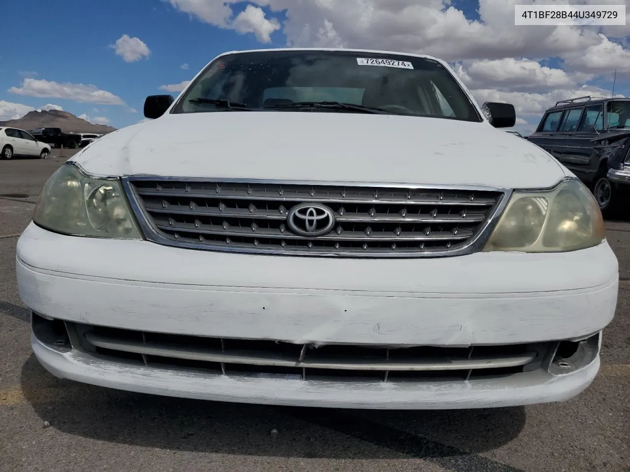 2004 Toyota Avalon Xl VIN: 4T1BF28B44U349729 Lot: 72649274