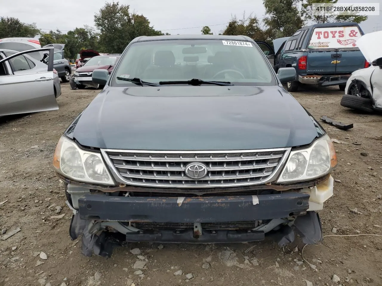 2004 Toyota Avalon Xl VIN: 4T1BF28BX4U358208 Lot: 72861874