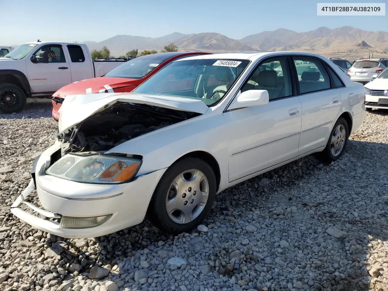 2004 Toyota Avalon Xl VIN: 4T1BF28B74U382109 Lot: 75485004